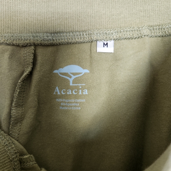 Acacia womens 2 Piece Sweatsuit green w/ dragonfly print pockets sz medium EUC - Picture 15 of 16